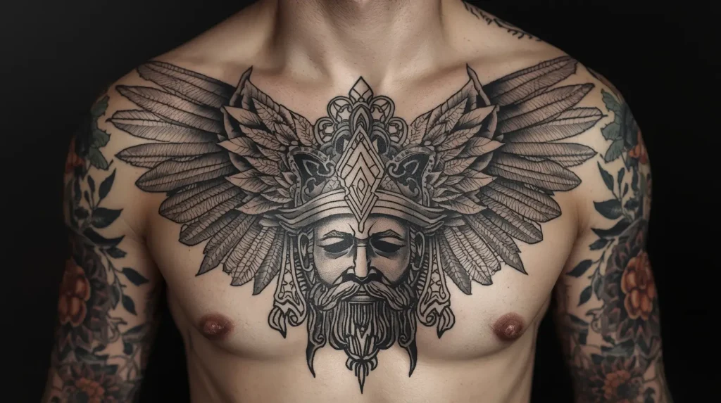 Perfect Men’s Chest Tattoo