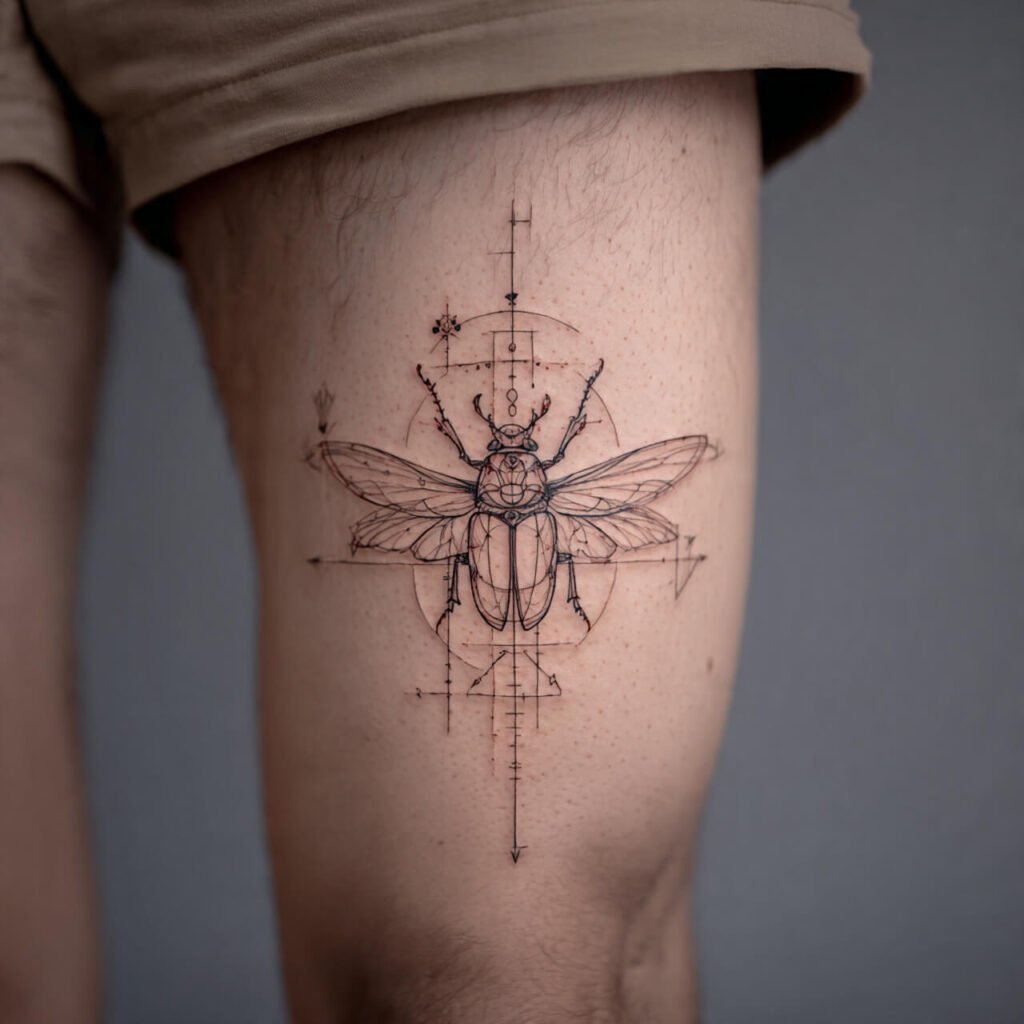 Fine Line Insect tattoo