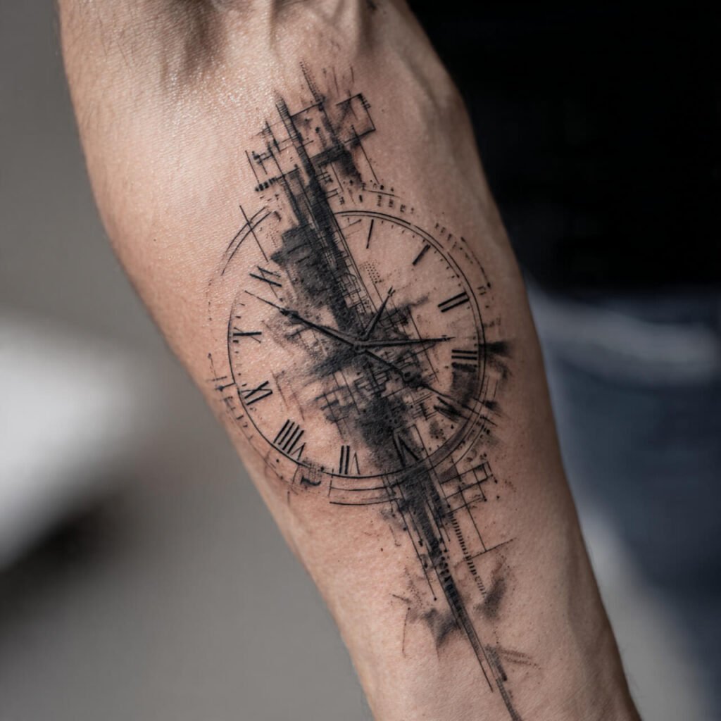 Clock Without Numbers tattoo