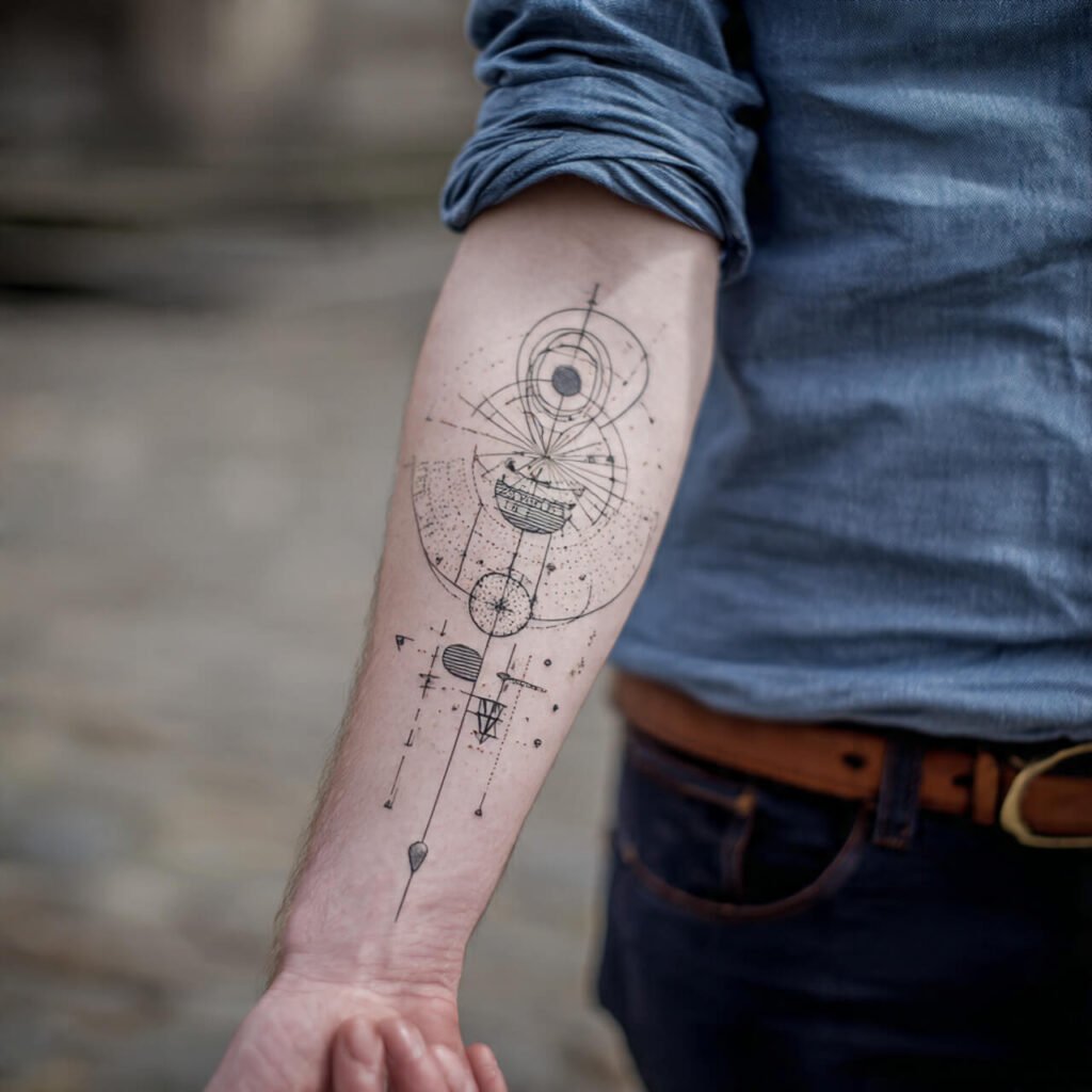 Coordinates of a Meaningful Place tattoo