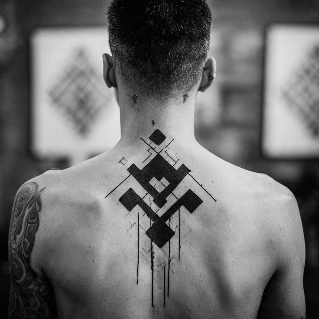 optical illusion tattoo