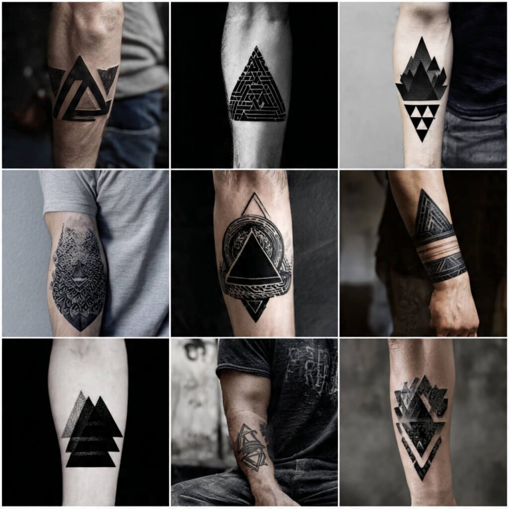 Abstract Geometric Shapes Tattoo