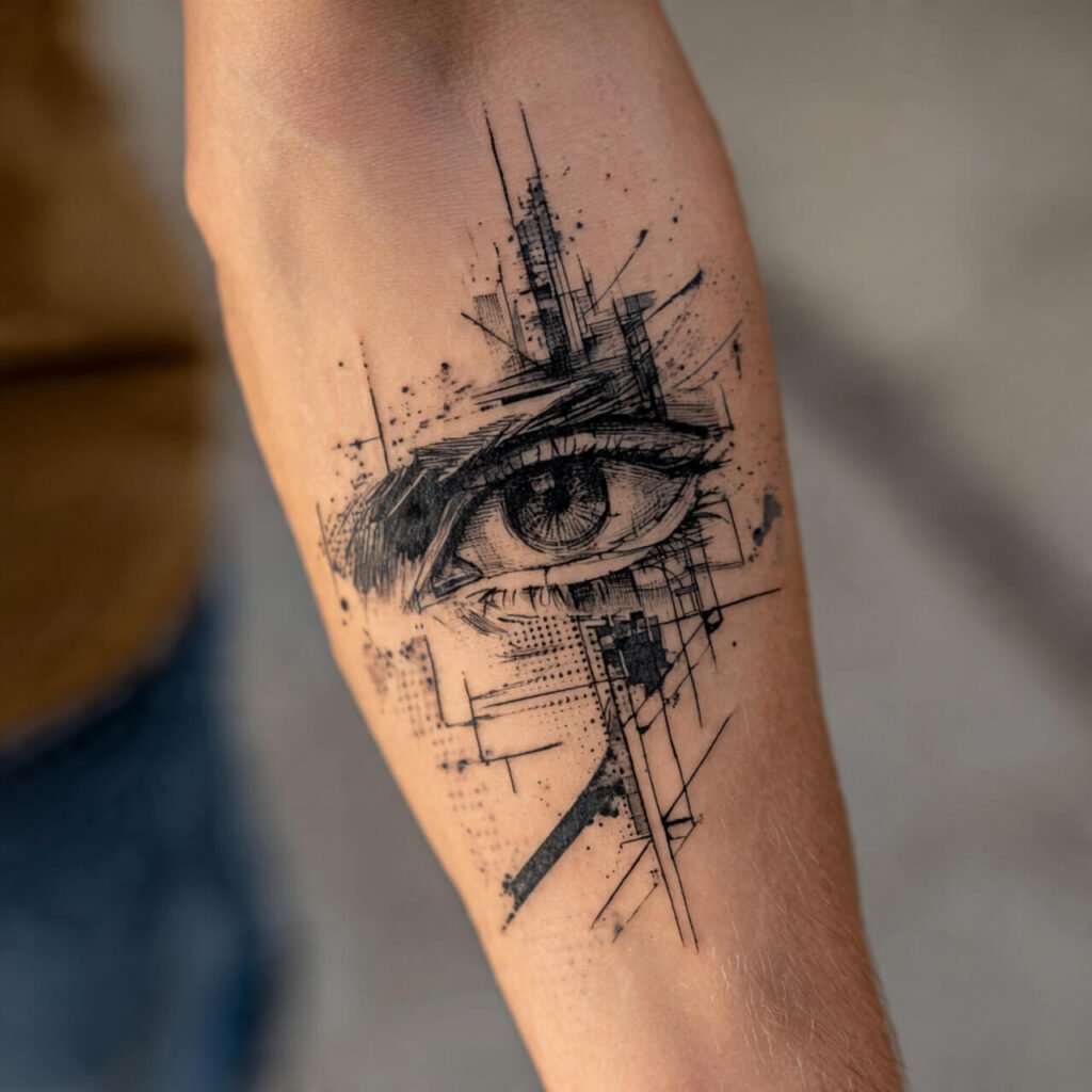 Stylized Eye tattoo