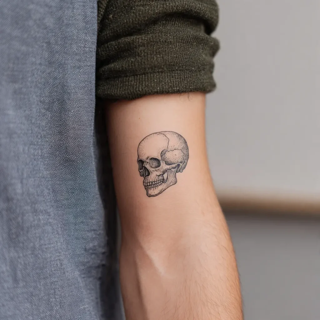 Tiny Skull Tattoo