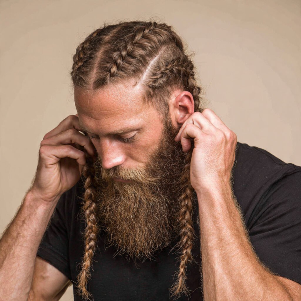 Full-Beard French Braid