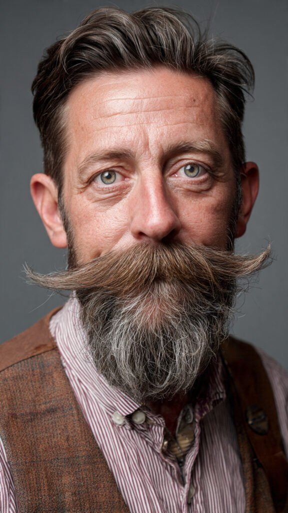 Pointed Beard + Full Mustache