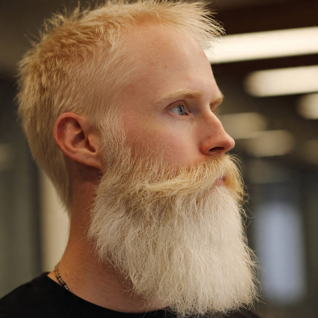 Grown-In Blonde Circle Beard