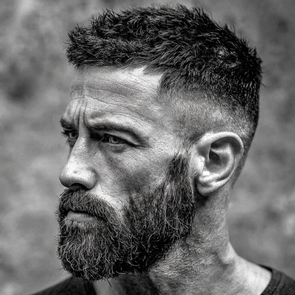 Medium-Length Scruff beard style