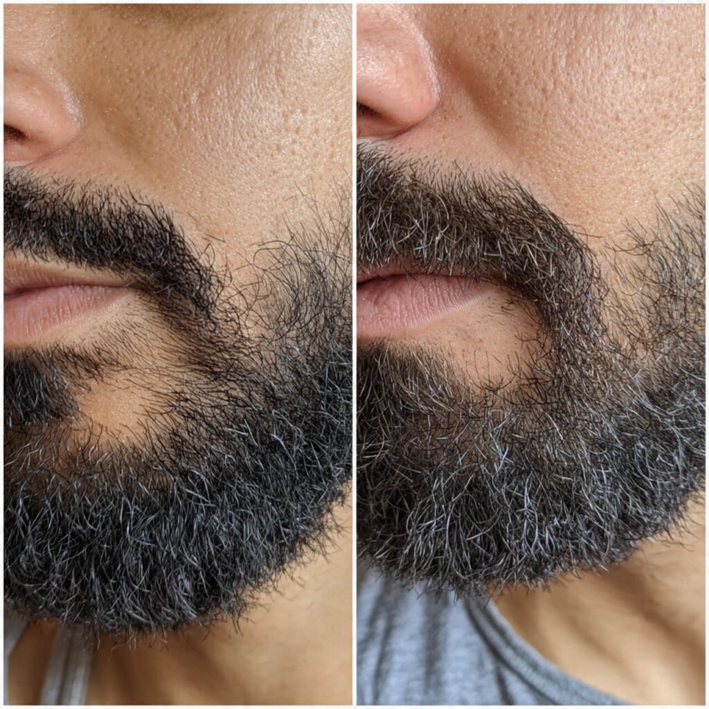 Tapered Beard with Hard Line