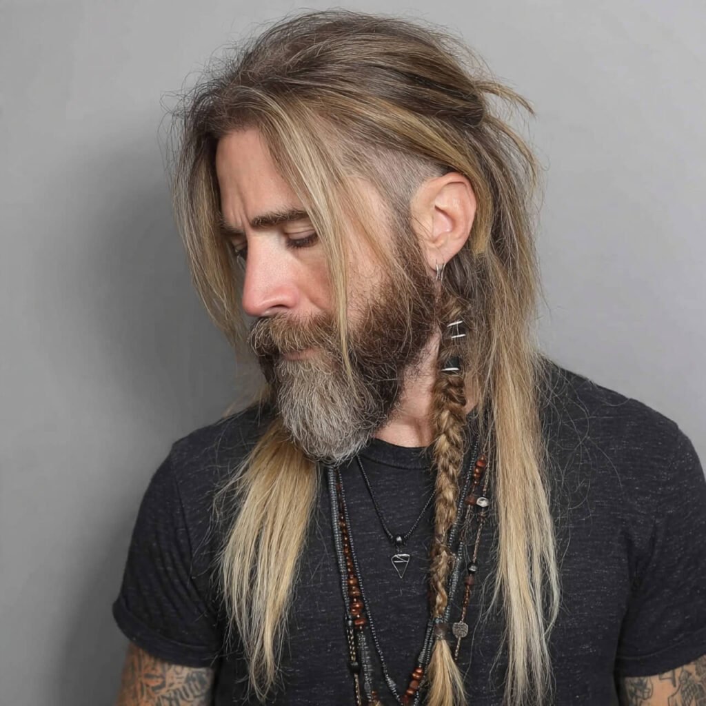 Viking Fade beard style