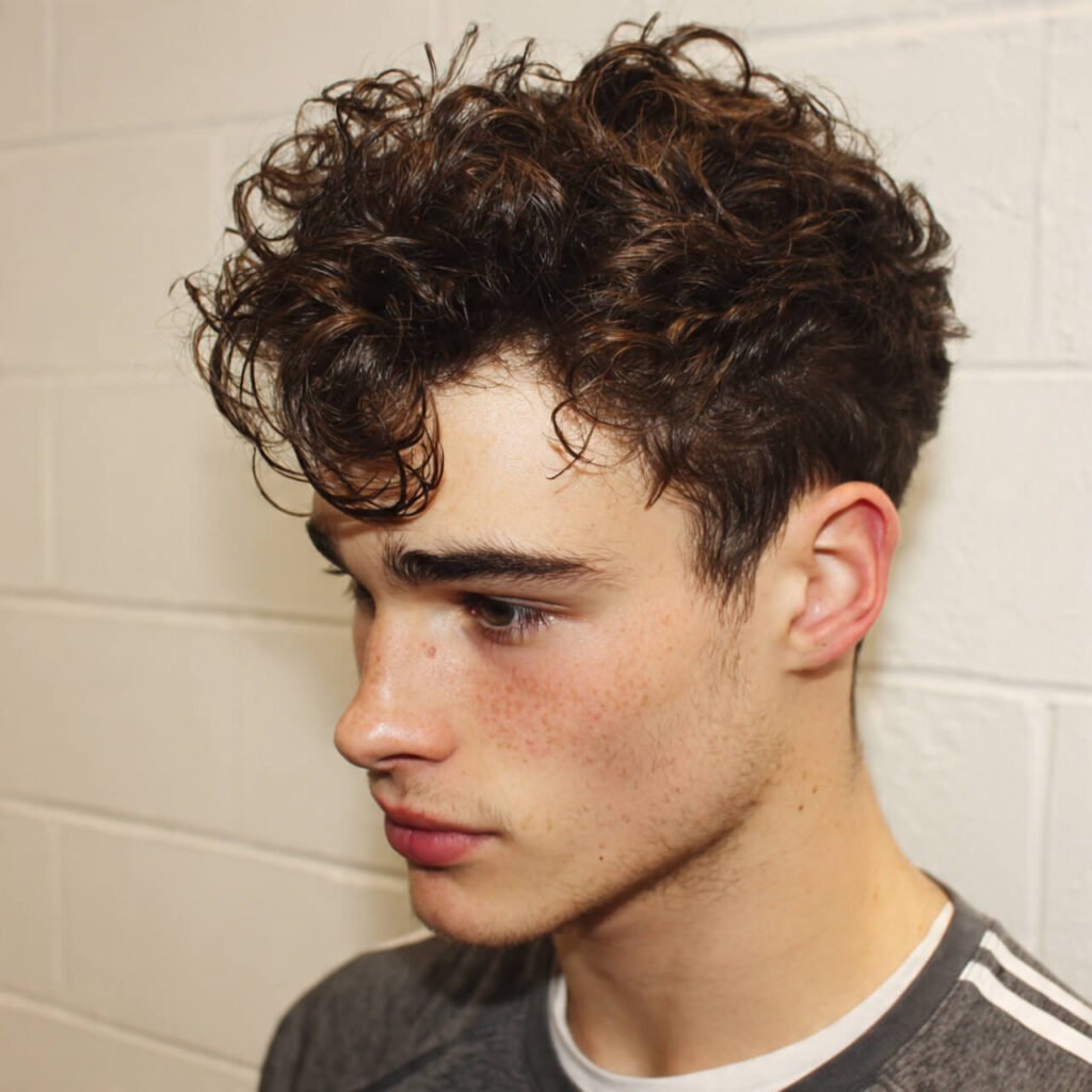 Van Dyke beard with Cropped Curls