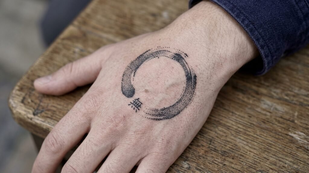 Dotwork Enso Circle