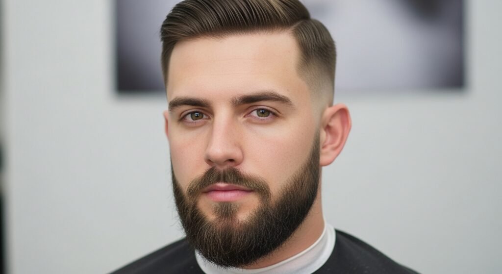 Shadow fade boxed beard