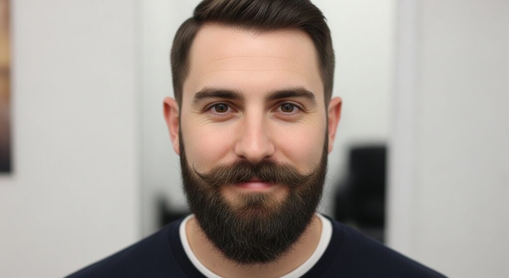 Box beard goatee blend