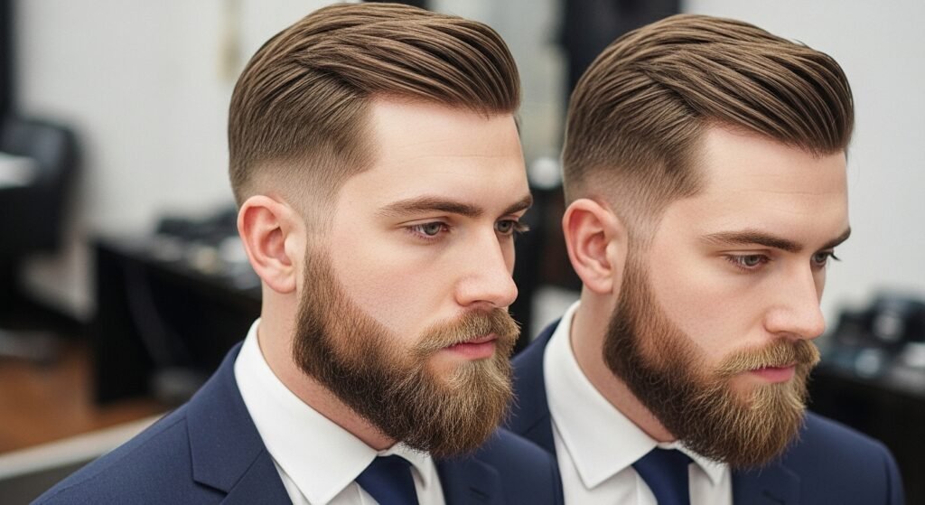 Tapered boxed beard