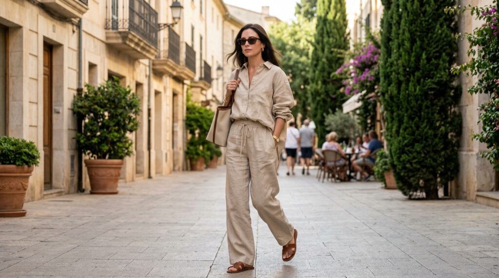 Old Money Linen Outfit