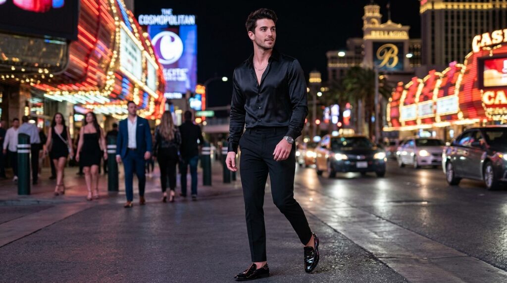 Vegas mens outfit idea