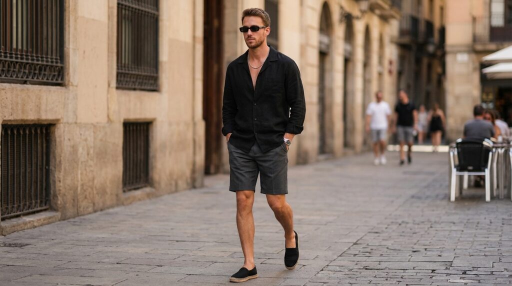Black summer street look