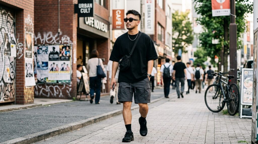 Streetwear sunglasses look