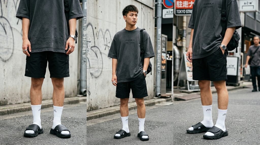 Streetwear Sandals Look