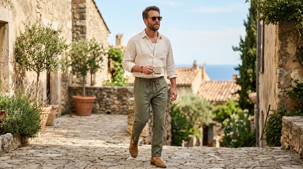 Cream linen co ord