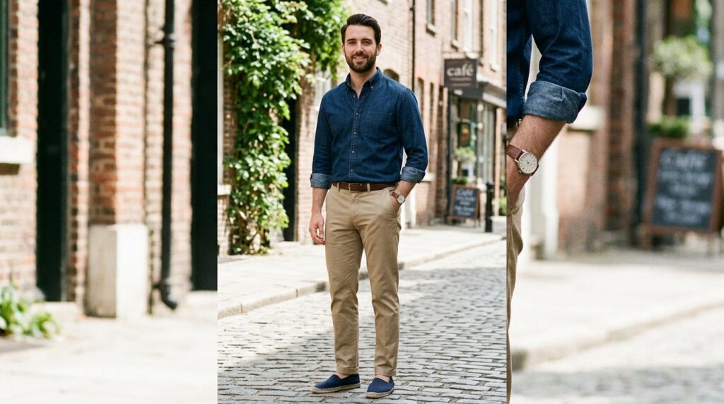 Classic mens casual outfit