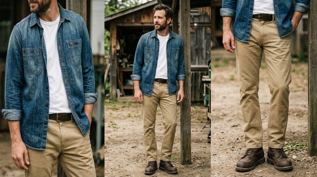 rugged chino outfit