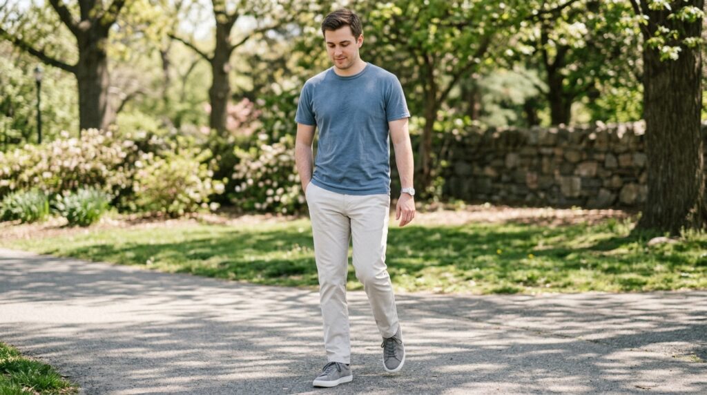clean summer chinos