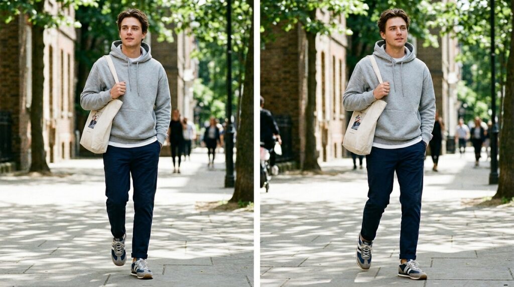 casual hoodie chinos