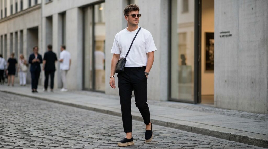 Minimal monochrome outfit