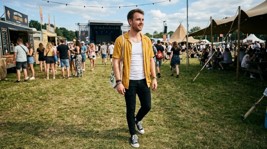 Mustard Shirt Festival Fit