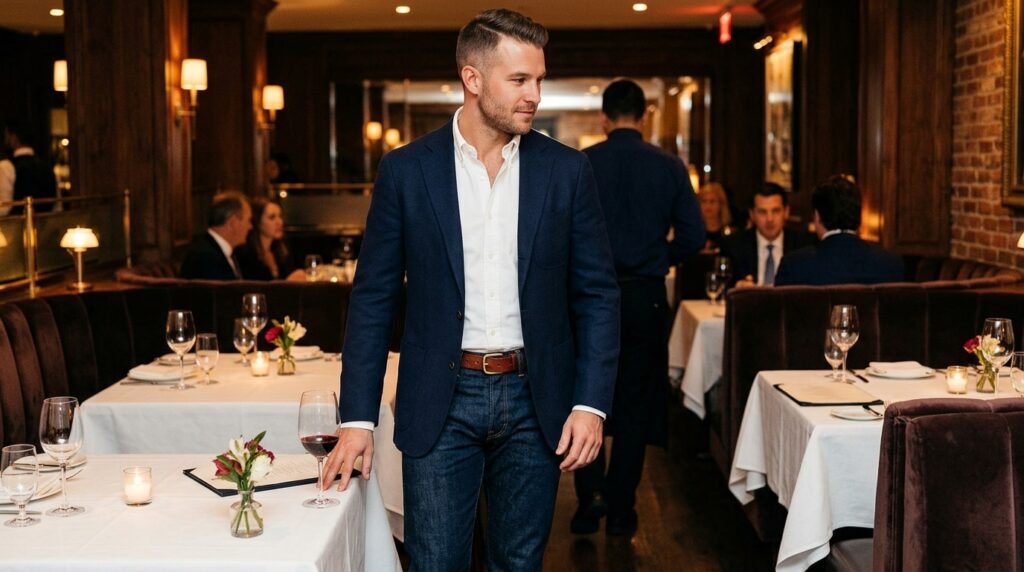 Fancy restaurant outfit men