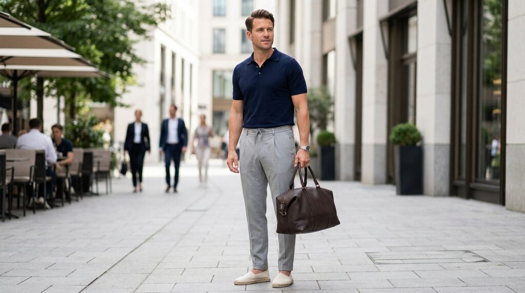 Smart casual navy outfit