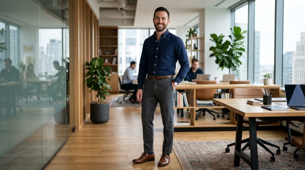 Classic office navy style