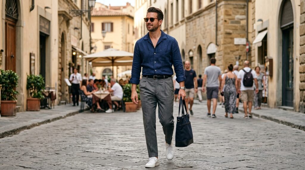 Navy summer smart casual
