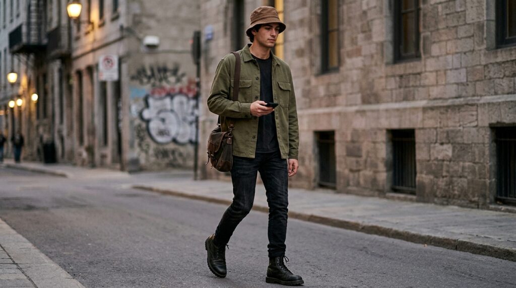 Brown Bucket Hat Outfit