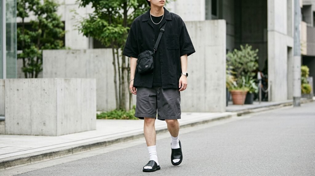 Streetwear Black Shorts Outfit