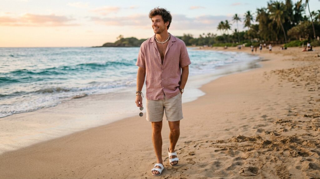 Men Aesthetic Beach Outfit