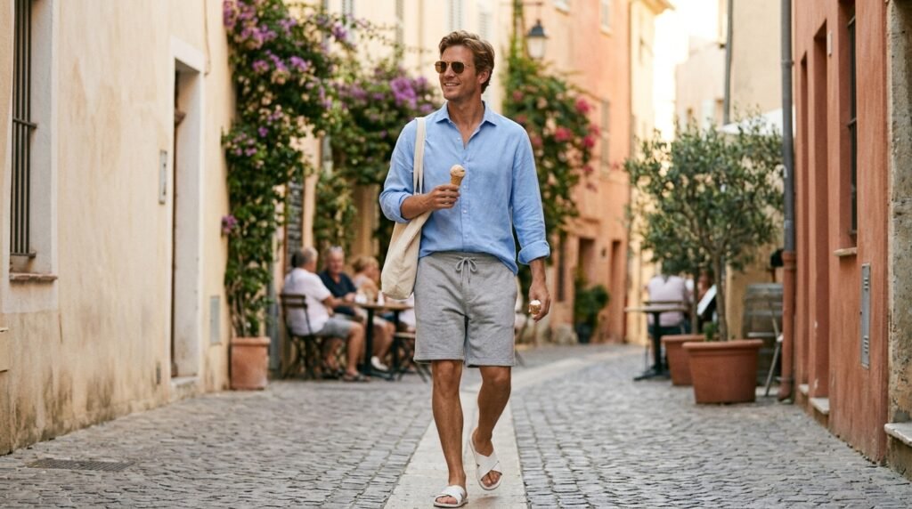 Relaxed European Summer Look