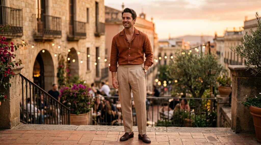Warm Tone Evening Outfit