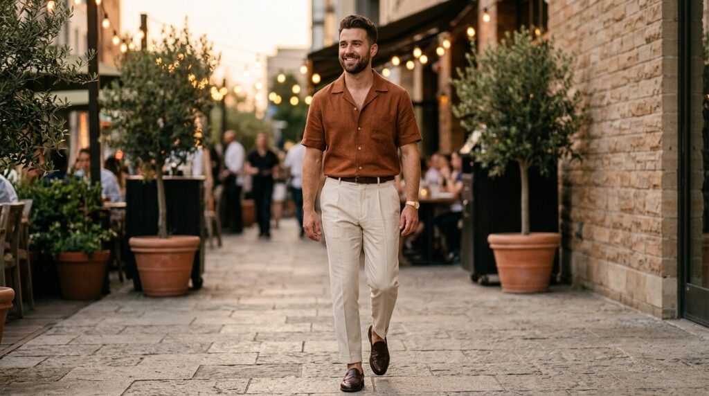 Warm Earth Tone Evening Fit