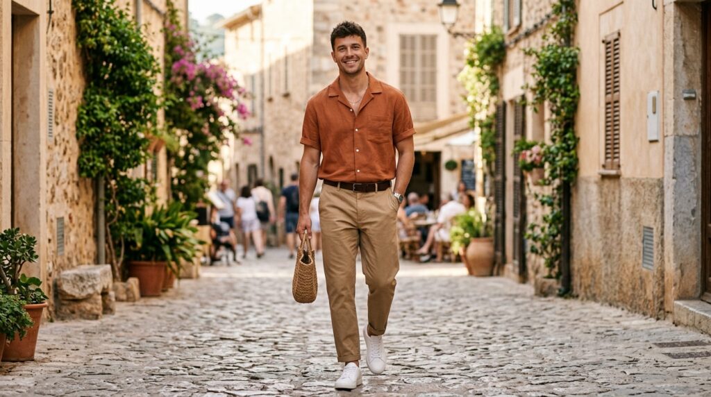 Earth tone summer outfit