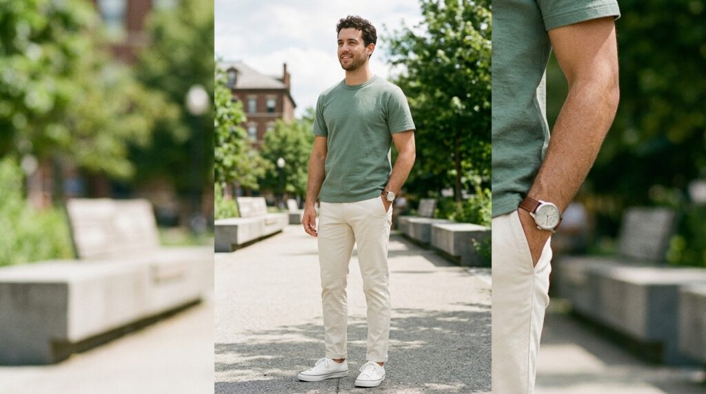 Simple mens fashion look