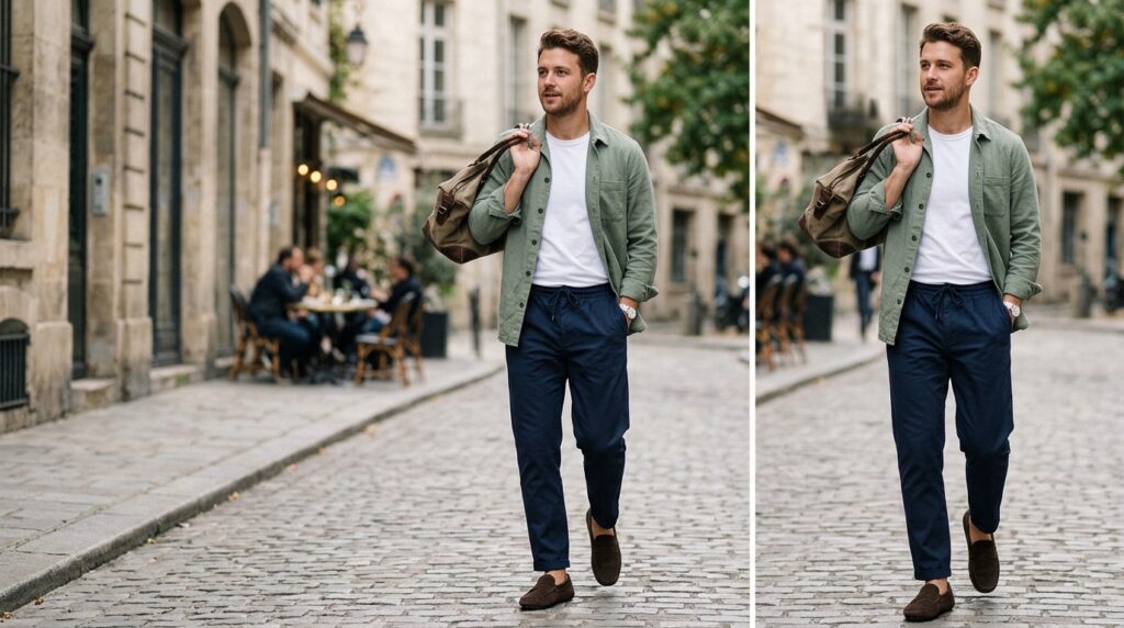 Layered casual loafers