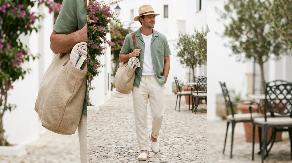 Relaxed resort menswear