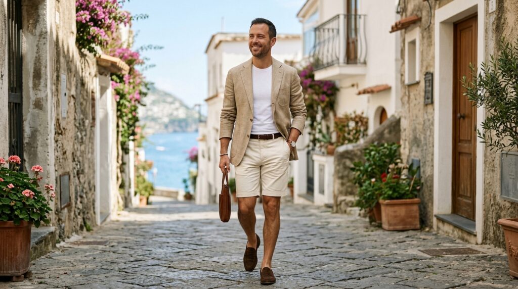 Linen blazer summer outfit
