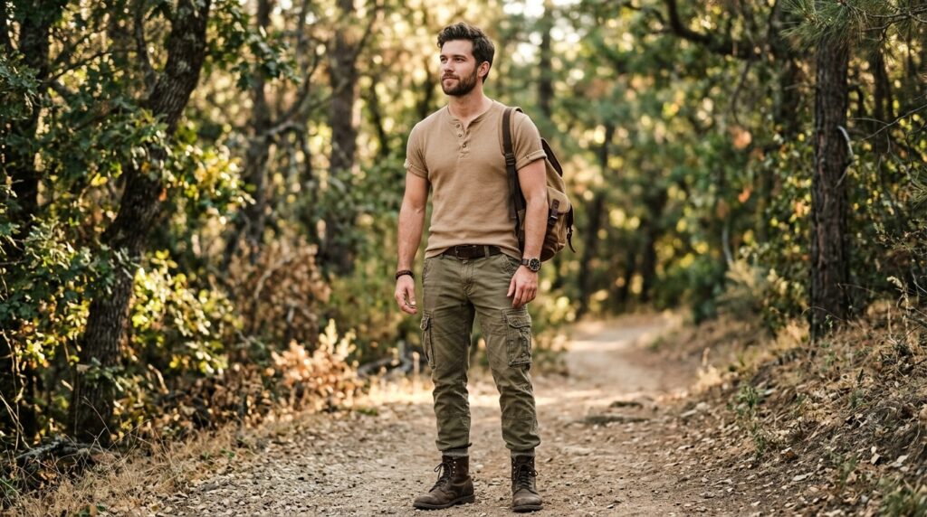 Rugged summer menswear