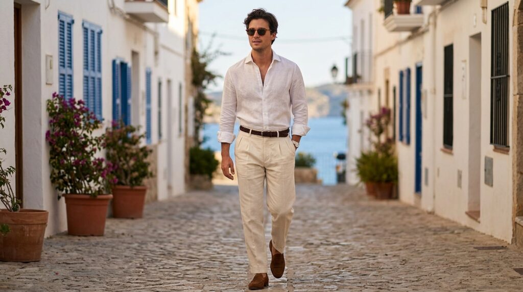 Soft linen tailoring