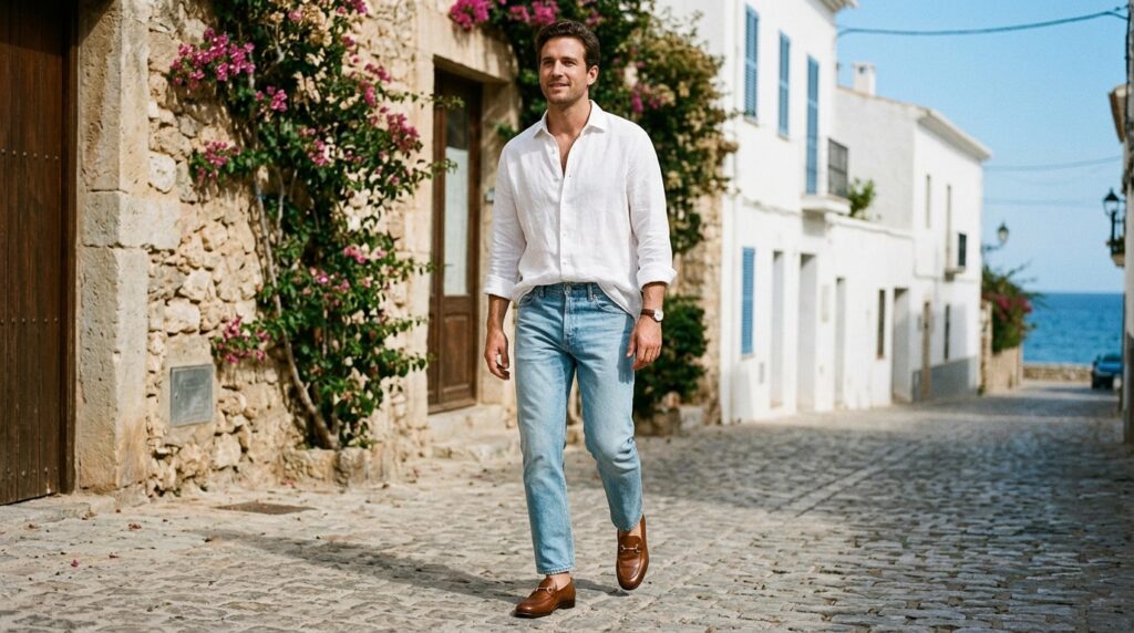 Jeans and loafers summer