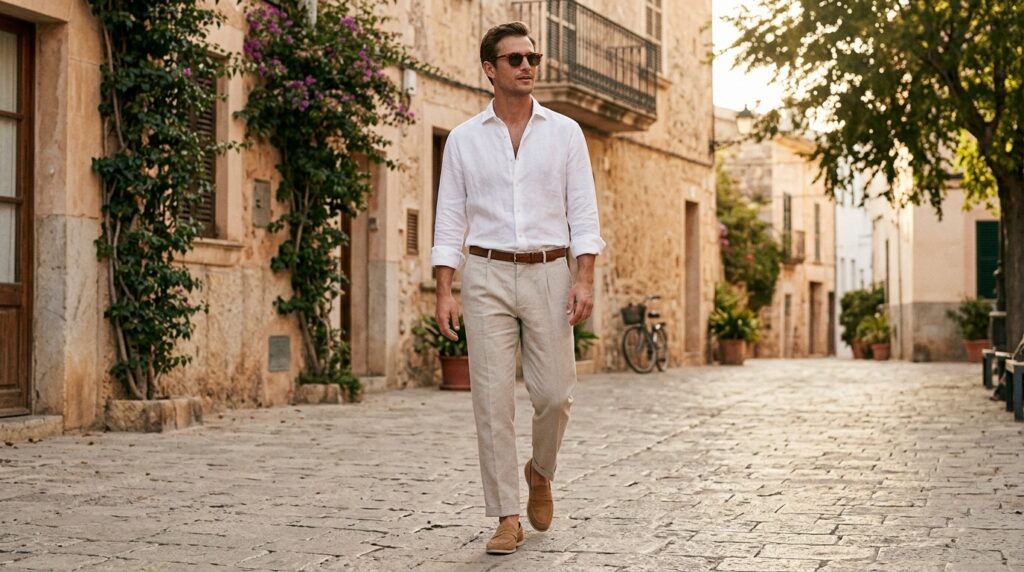 White Linen Summer Fit
